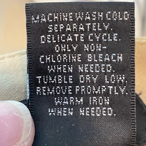 Mossimo Classic Fit Straight Leg Cropped Chino Capri Pants 16 - Picture 4 of 4